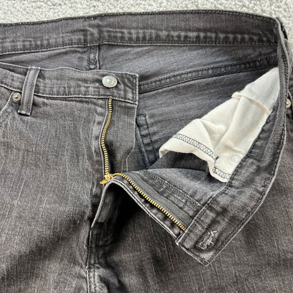 Levi's Black Jeans Mens 36x30 Loose Straight Dark Wash 5 Pocket Levis - Picture 4 of 11